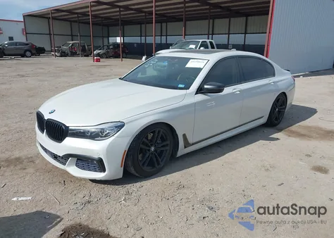 2017 BMW 740I from USA, damaged, VIN WBA7E2C53HG739382
